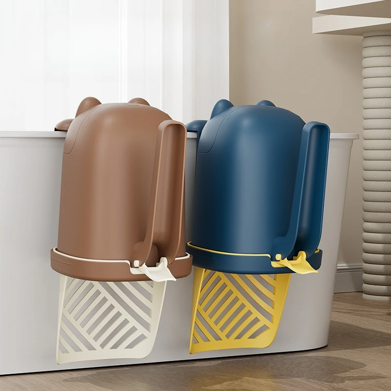 Integrierte 2-in-1-Katzentoilette mit hoher Kapazität – Bild 3