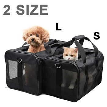 Reise-Haustiertasche, tragbar für den Außenbereich, einseitig tragbar, atmungsaktive Katzen- und Hundetasche
