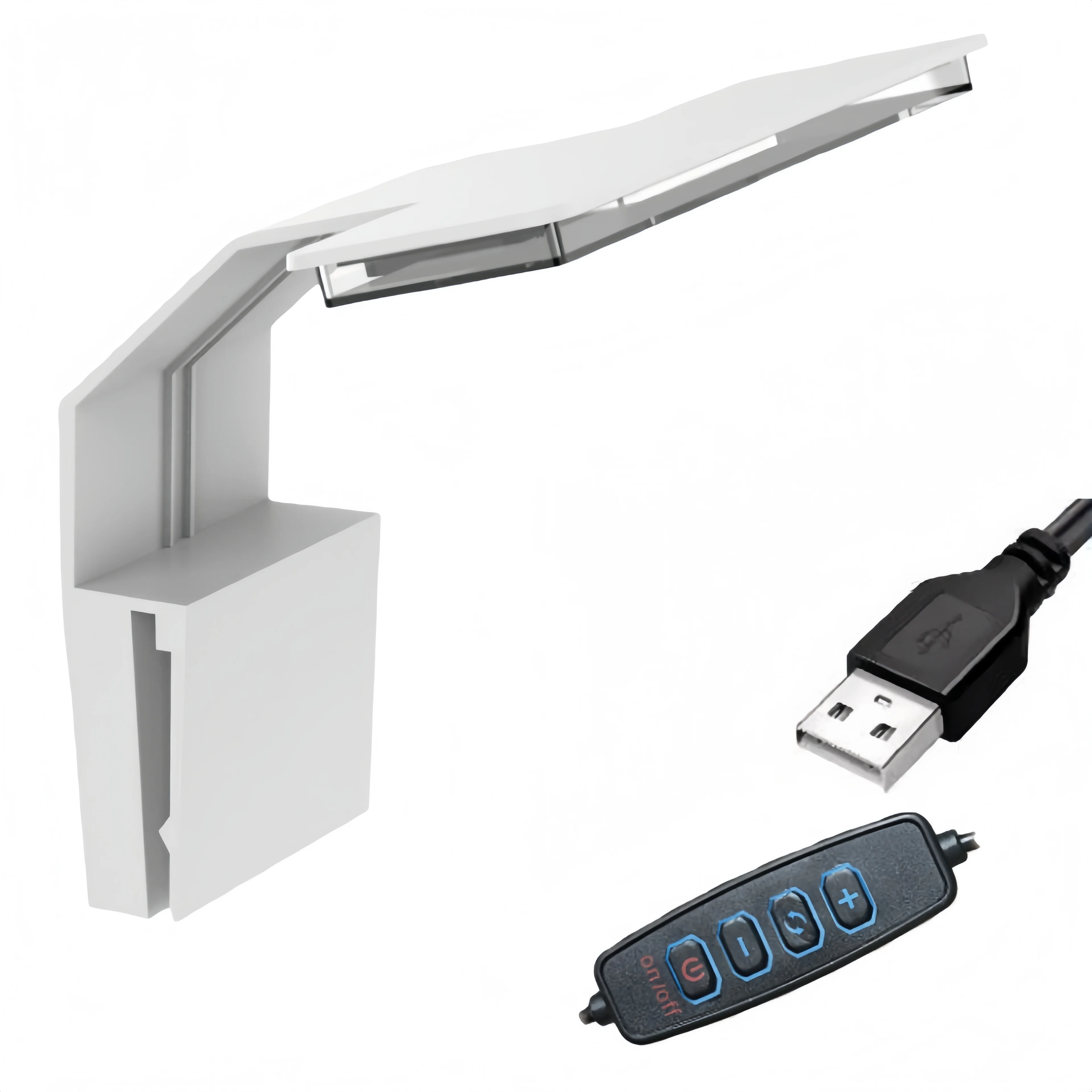 Aquarium-USB-LED-Aquariumlicht, energieeffizient, wasserdicht, zum Anklipsen, Aquarienbeleuchtung