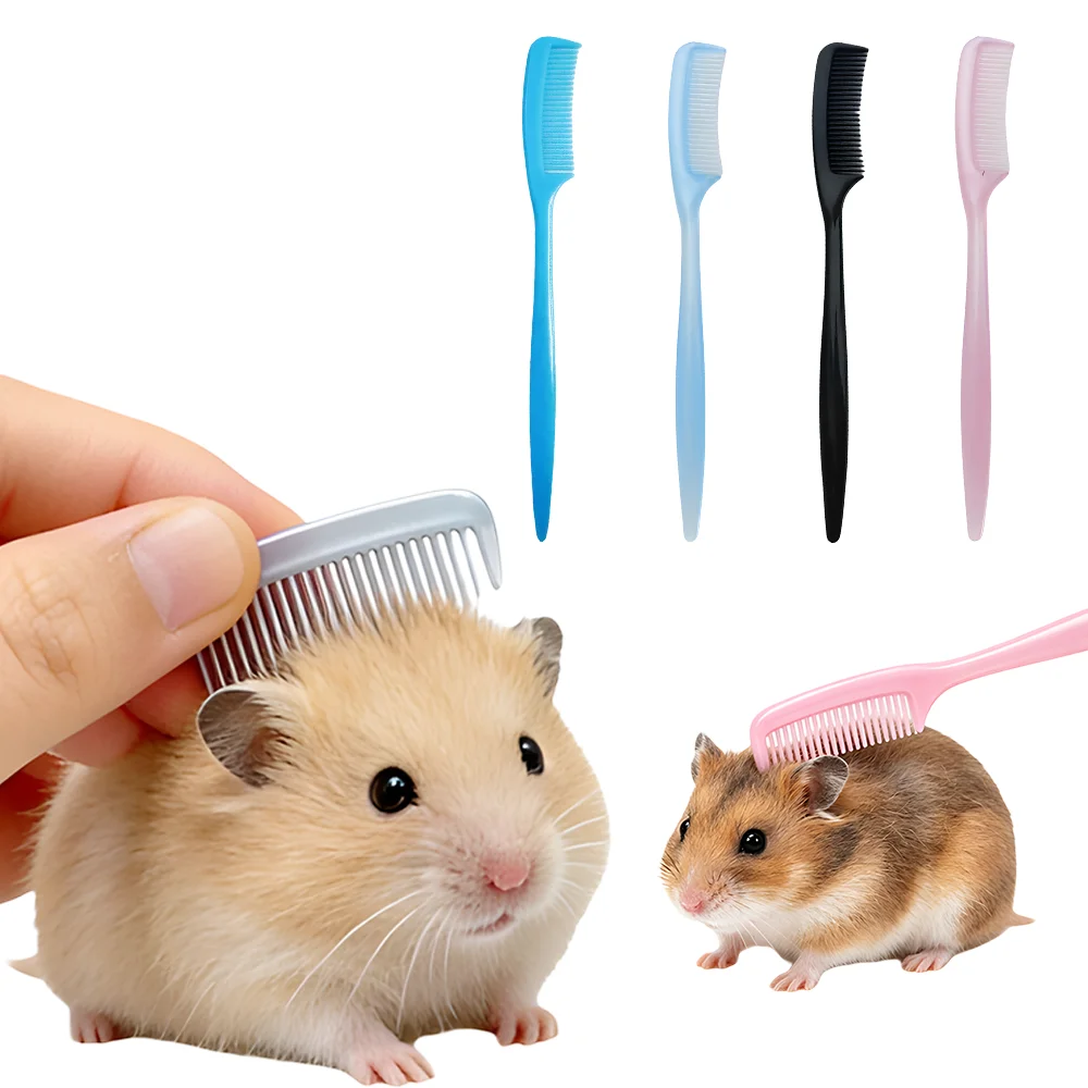 Mini-Hamsterkamm, Kleintier-Pflegebürste zum Entfernen von losen Haaren, tragbares Haustierzubehör