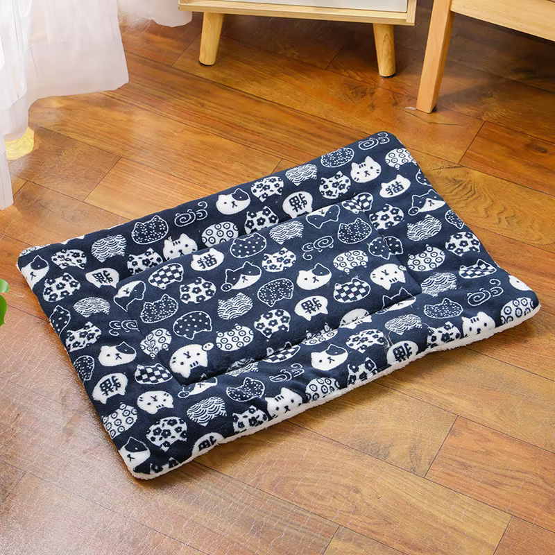 Flanell-Haustiermatte, Hundebett, Katzenbett, verdickte Schlafmatte, Hundedecke, Matte für Welpen, Kätzchen