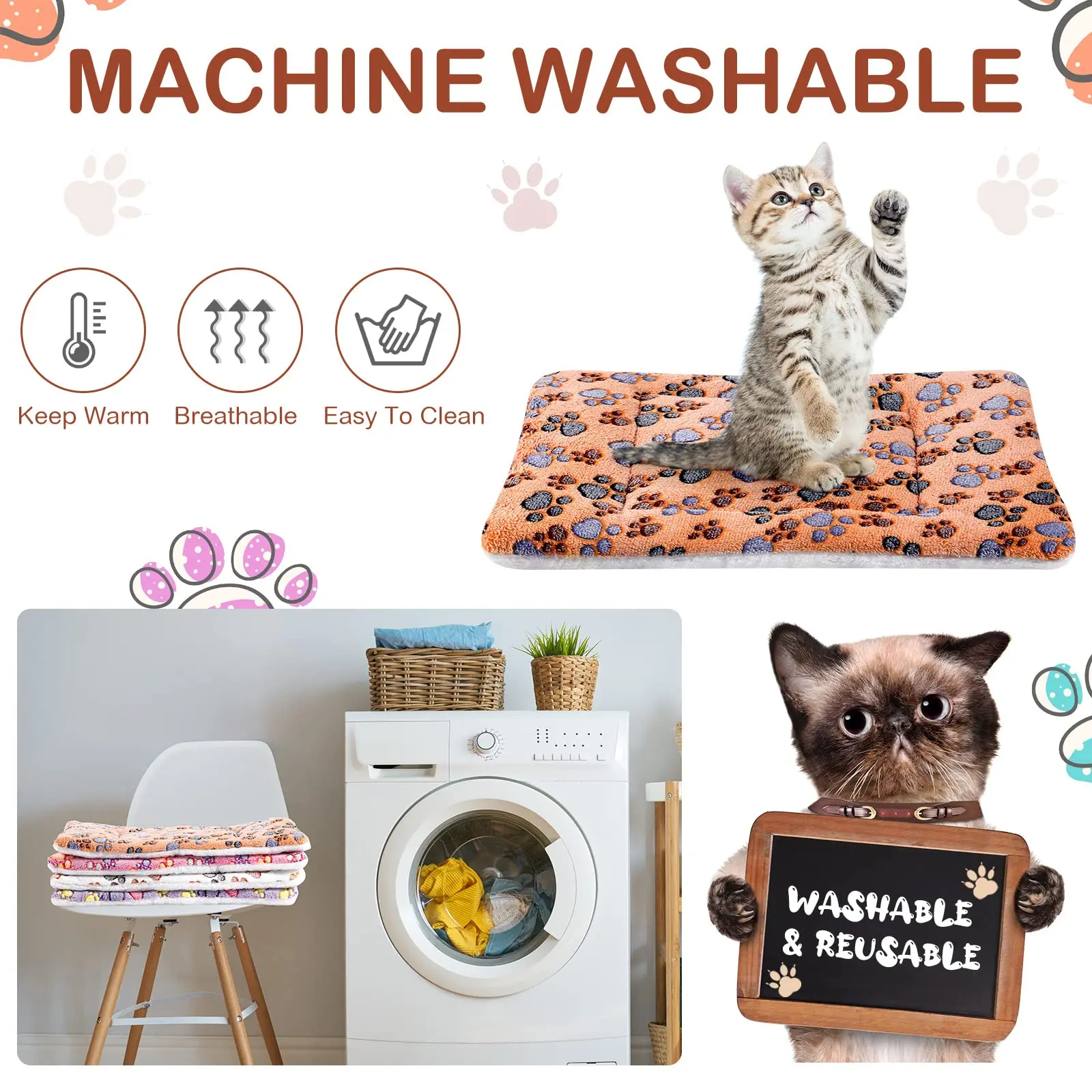 Flanell-Haustiermatte, Hundebett, Katzenbett, verdickte Schlafmatte – Bild 5