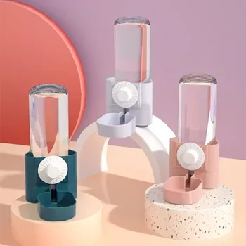 Kaninchen-Wasserspender zum Aufhängen von Käfig, automatischer Wasserspender, Wasserflaschenschüssel