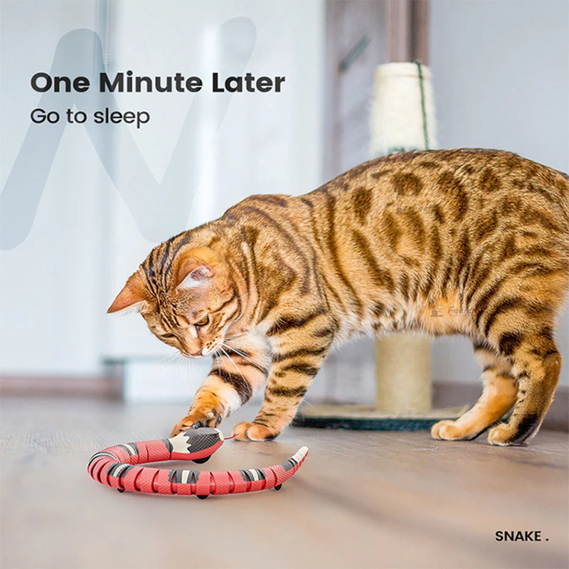 Automatisches Katzenspielzeug, interaktives Smart Sensing Snake – Bild 6