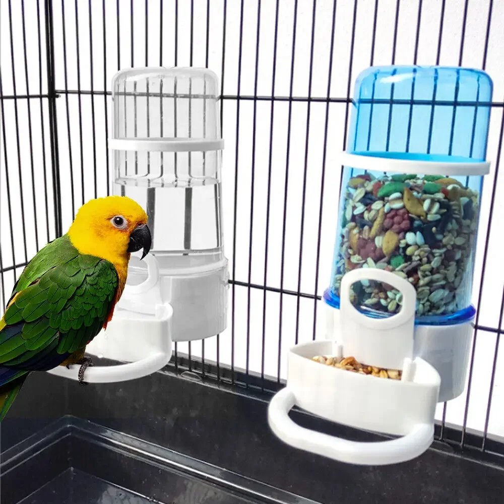 Vogel Wasser Trinker Feeder Container Automatische Pet Feeder Vogelkäfig Hängen Schüssel Wasser Flasche