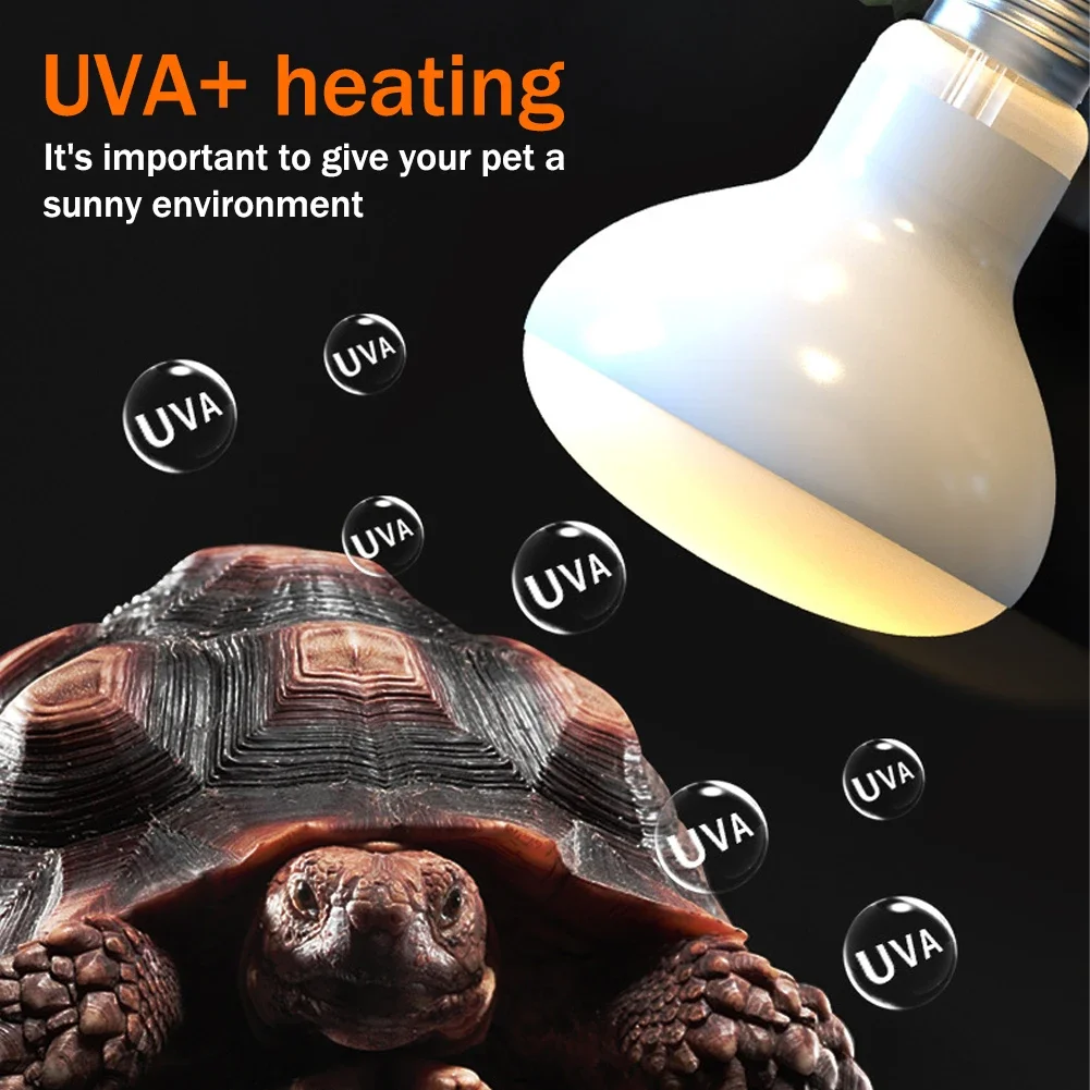 25-100W Reptil Wärme Lampen UVA Tageslicht Sonnen Spot Licht Amphibien Sonnen Glühbirnen Wärme Lampen Wärme
