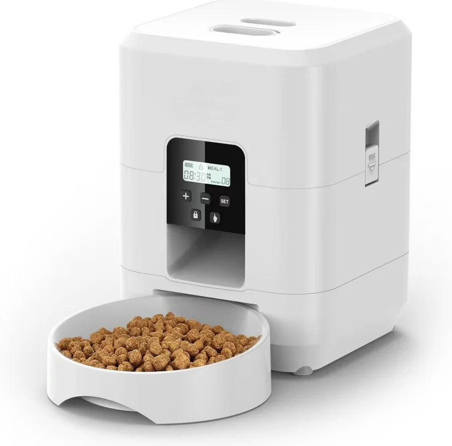 2L Smart WiFi Automatischer Futterspender für Katzen und Hunde mit Timer-Futterspender und niedrigem