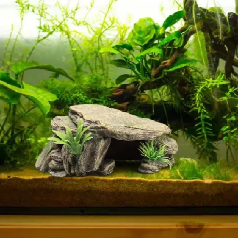 Reptilien-Versteckhöhle mit Sonnenplattform im Naturstein-Stil – Bild 6