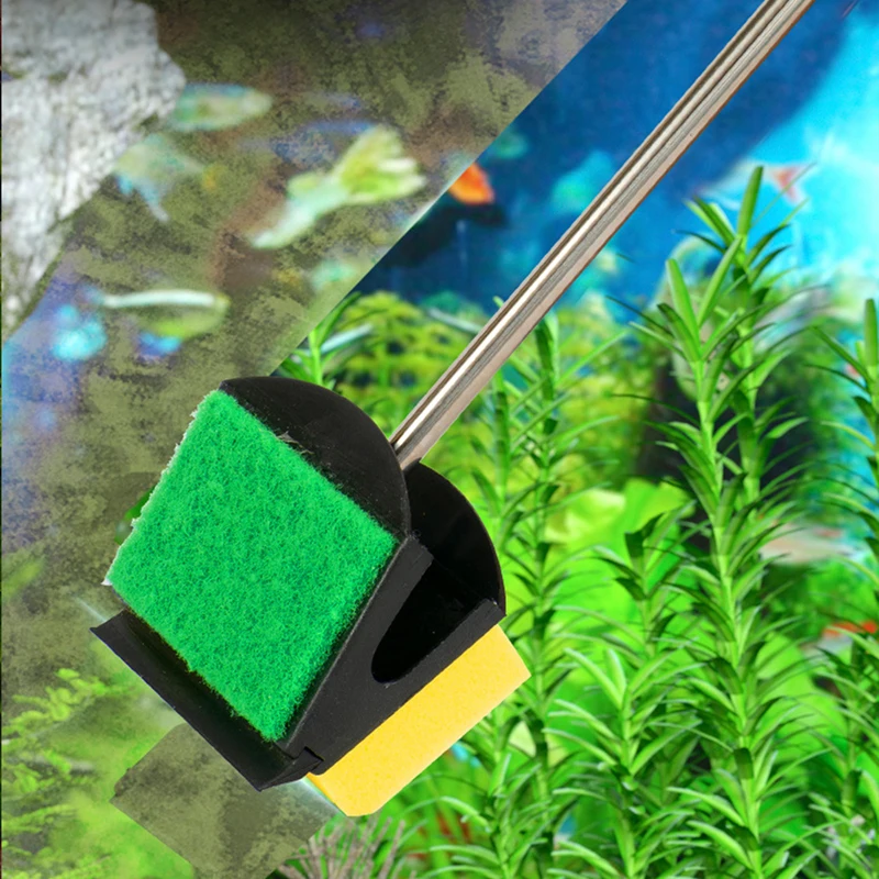 Reinigungswerkzeuge für Aquarien, schwimmende Algenschaber, Schwamm, Pflanzenreinigungsbürsten für Glasfenster