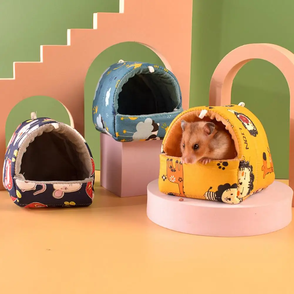 Hamsterhaus Meerschweinchen Nest Kleintier Schlafbett Winter Warme – Bild 4