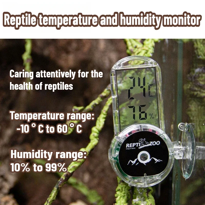 Reptilien-Hygrometer und Thermometer für Terrarium – Bild 4