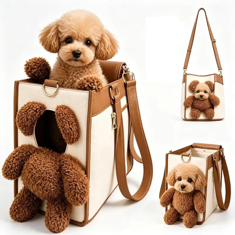 Hundetransporttasche Katzen-Rucksack Tragbare Haustier-Schultertasche Katzen- und Welpen-Reisetasche