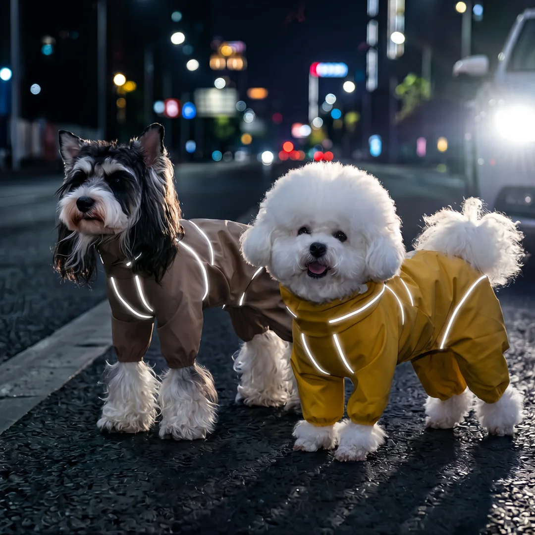 Hunde-Regenmantel Outdoor-Jacke für Kleine und Mittelgroße Hunde – Bild 3