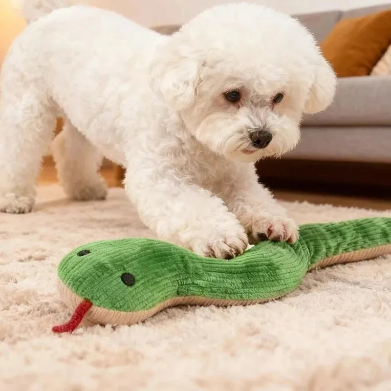 42 cm Hundespielzeug Schlange Interaktives Spielzeug – Bild 3
