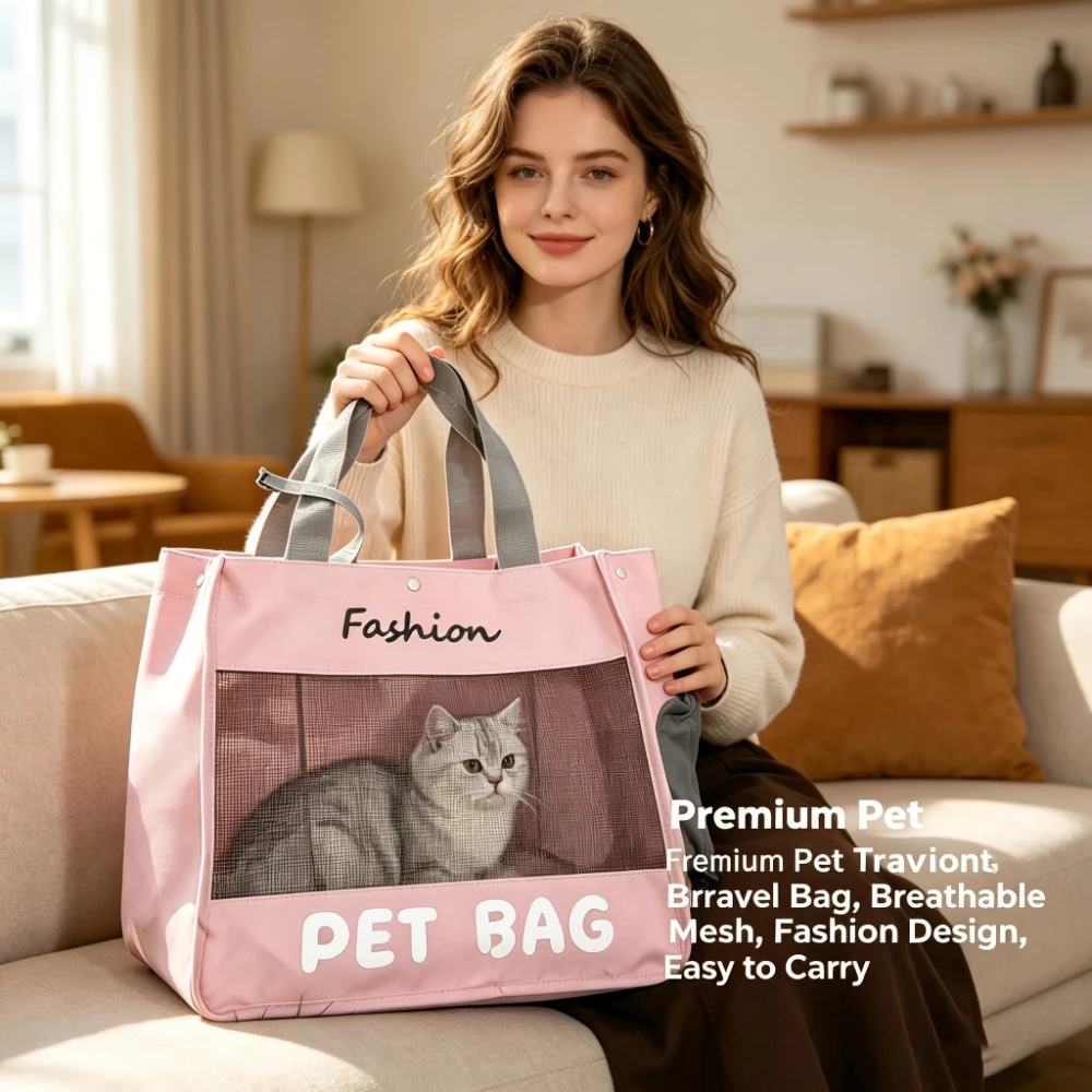 Haustier-Katzentransporttasche Outdoor-Reiserucksack für Katzen Kleine – Bild 5