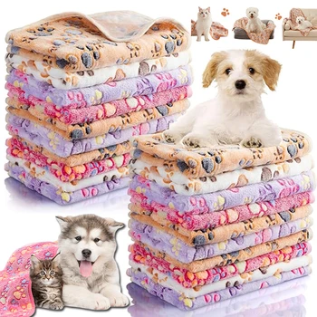 Hundedecken Katzen Weiche Flauschige Fleece-Haustierdecke Warm Niedliches Druckdesign Welpen Kätzchen