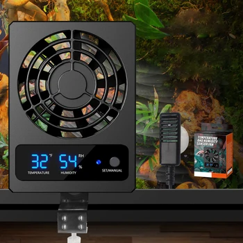 Temperaturregelungsventilator für Reptilien, Amphibien mit automatischem Schalter, verfügbar