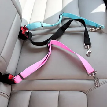 Verstellbarer Haustier-Autositzgurt für Katzen und Hunde, Fahrzeug-Hundegurt mit Clip, Sicherheitsleine