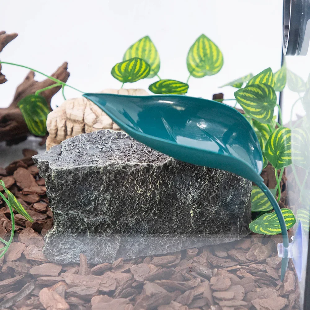 Reptilien-Sonnenliegeplatz Ruhterrasse Frosch-Habitat Blatt – Bild 3