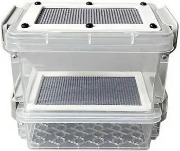 Reptilien-Futterbox, transparenter Acryl-Reptilien-Futterspender, Lebensmittelaufbewahrung für Eidechsen