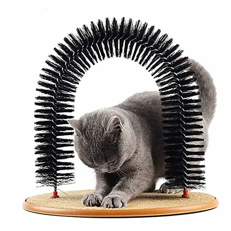 Katzenspielzeug Bogen Selbst Grooming Pamper Katze mit einer Massage – Bild 5