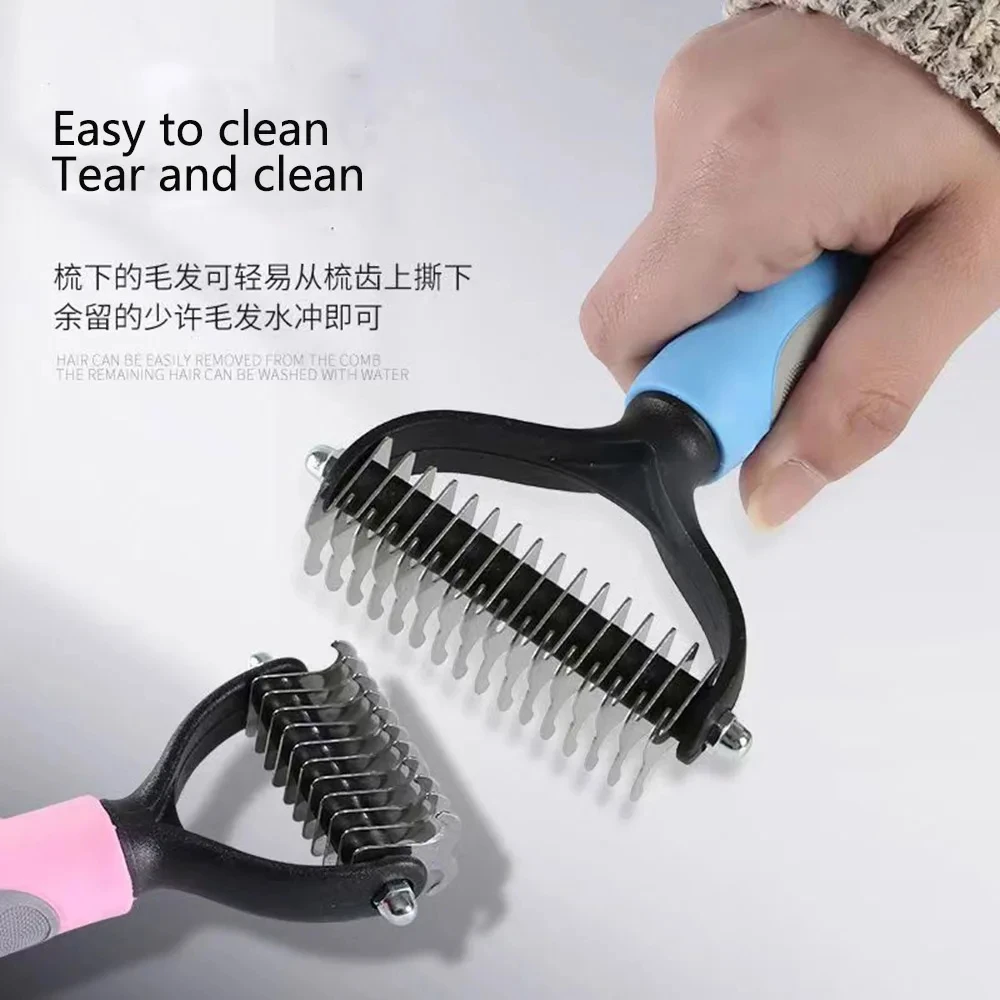 Professionelle Pet Deshedding Pinsel Hund Haarentferner Pet Haar – Bild 5