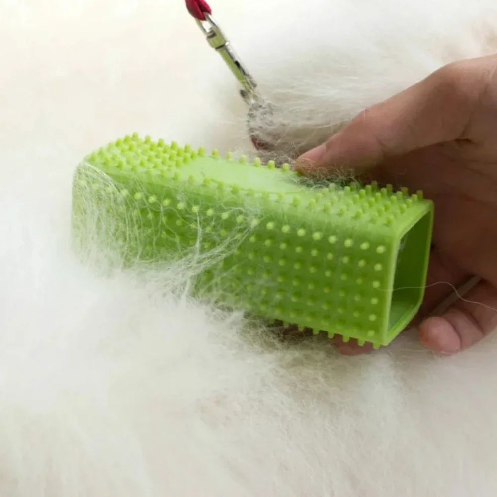 Silikon Hohl Gummi Hund Haar Pinsel Entferner Autos Möbel Teppich – Bild 5