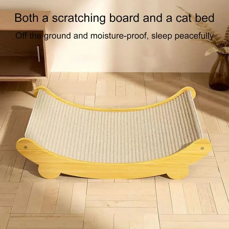 Sisal Katze Scratcher Protable Katze Kratzbrett Schleifen Klaue – Bild 4