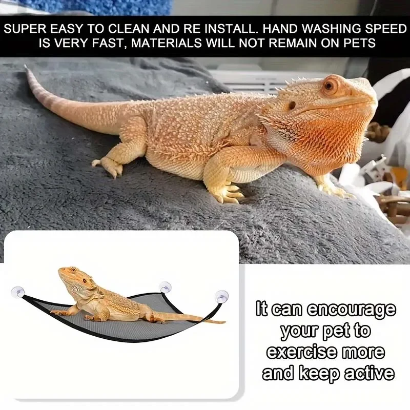 Reptilien-Hängematte, Terrarium-Dekoration für Eidechsen, Vögel – Bild 4