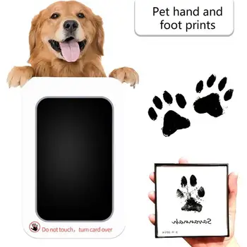Haustier-Pfotenabdruck-Set für Katzen & Hunde, Ungiftiges Berührungsloses Stempelkissen