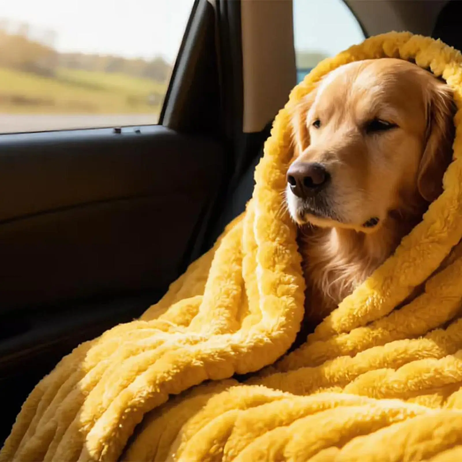 Bequeme, waschbare Haustierdecke, Haustierdecke, gelbe Hundedecke – Bild 5