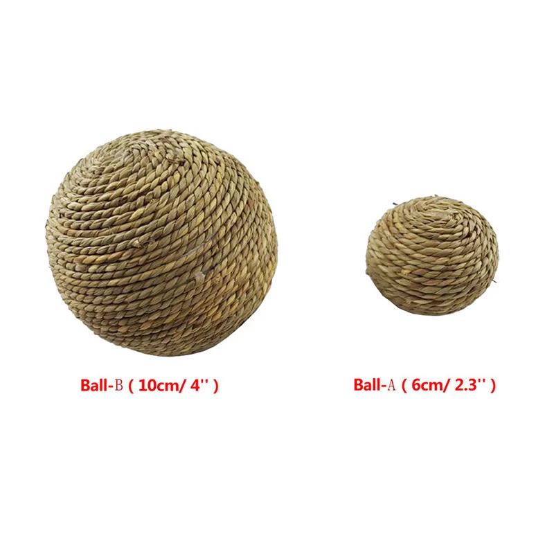 6/10 cm Kauen Geflochtene Ball Meerschweinchen Kaninchen Hamster – Bild 5