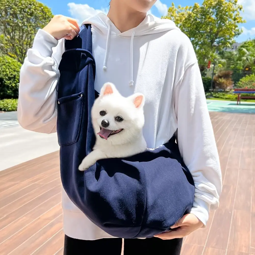 Outdoor-Haustiertransporttasche Tragbare Schultertasche Katzen-Wandertasche Reise-Transporttasche für Kleine