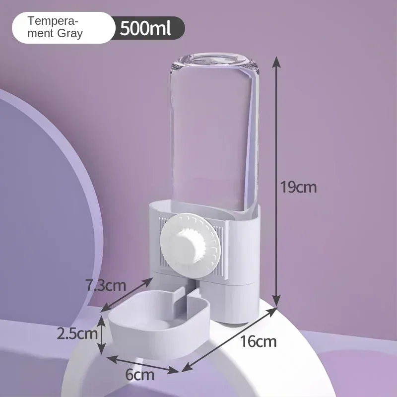 Kaninchen-Wasserspender zum Aufhängen von Käfig, automatischer Wasserspender, Wasserflaschenschüssel