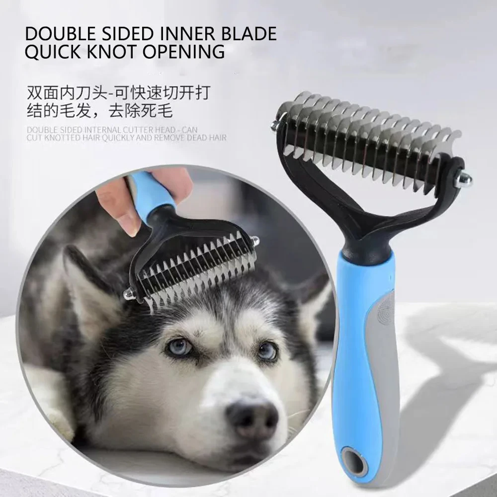 Professionelle Pet Deshedding Pinsel Hund Haarentferner Pet Haar – Bild 3