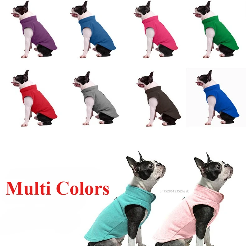 Hundepullover Katzen-Fleece-Weste Weiche Hundejacke mit Leinen-D-Ring – Bild 6
