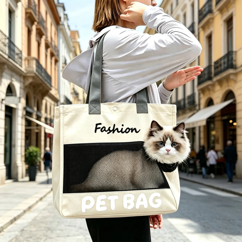 Haustier-Katzentransporttasche Outdoor-Reiserucksack für Katzen Kleine – Bild 3