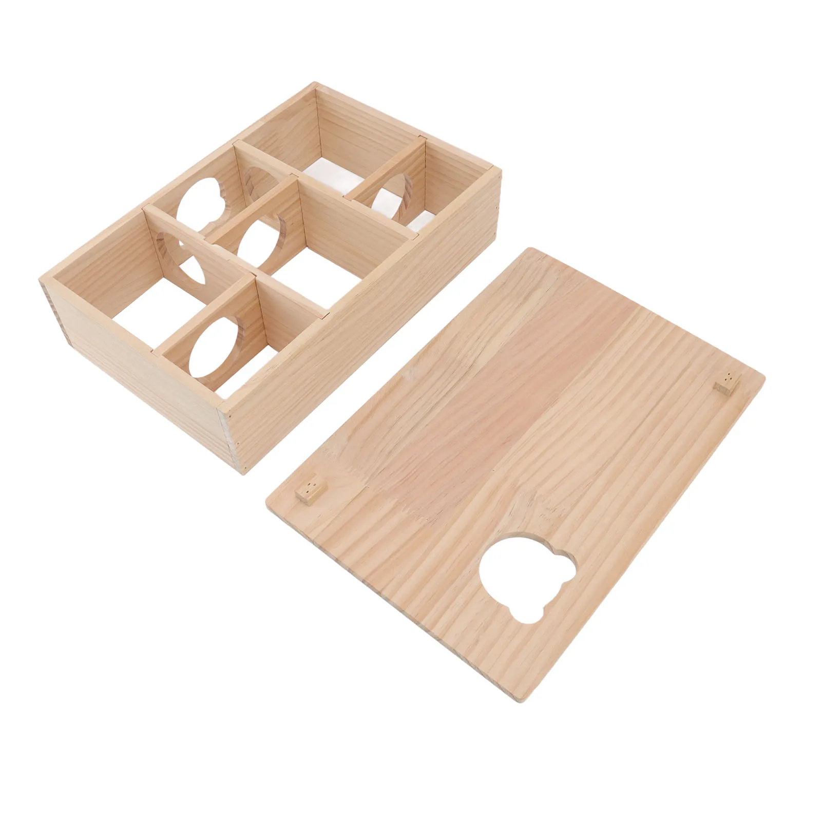 Hamsterhaus, bewegliches Dach, stabil, 6 Schlafzimmer, Haustierversteck, Haus für Hamster, Chinchillas