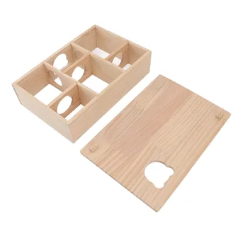 Hamsterhaus, bewegliches Dach, stabil, 6 Schlafzimmer, Haustierversteck, Haus für Hamster, Chinchillas
