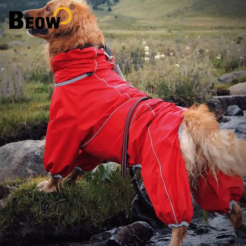 Hunde-Regenmantel für große Hunde, weich, atmungsaktiv, schneesicher – Bild 6