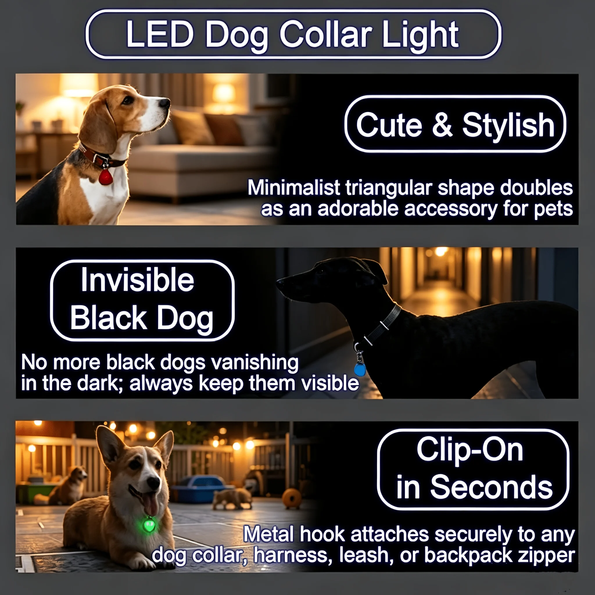LED-Haustier-Halsbandlicht, LED-Hundehalsbandlicht – Bild 4