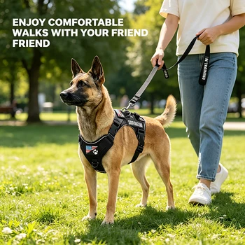 Reflektierendes Hundegeschirr, verstellbar, weiche Oxford-Innenschicht aus Mesh, einfache Kontrolle