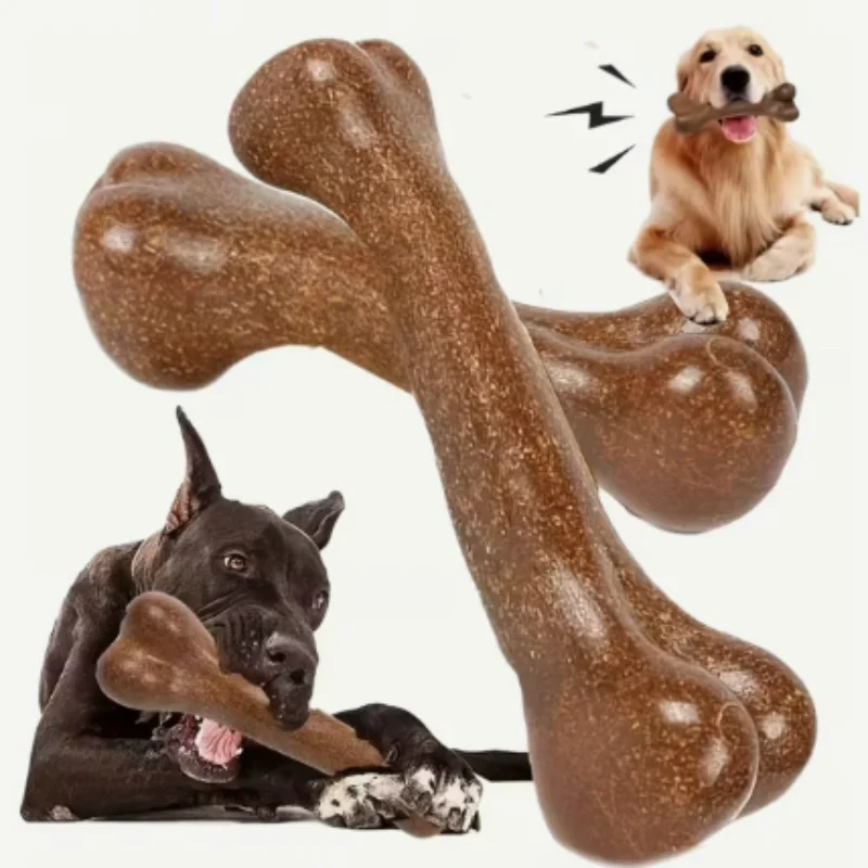 Natürliches, ungiftiges Hundekauknochen-Spielzeug, nahezu unzerstörbar, bissfestes Welpen-Kauspielzeug
