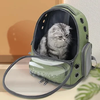 Haustier-Katzentransporttasche Outdoor-Reiserucksack für Katzen Kleine Hunde Atmungsaktive