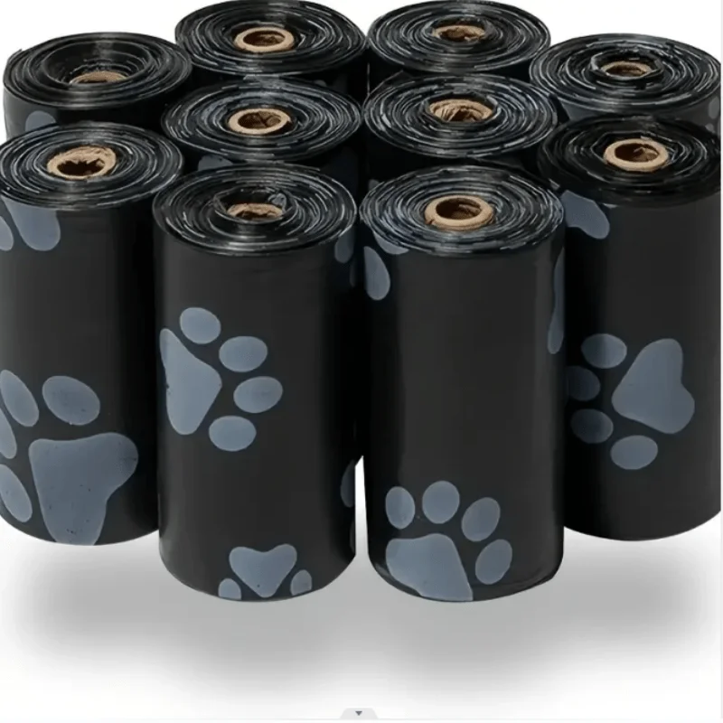 150/10 Rollen Haustier-Müllsack, verdickt, bequeme Verwendung, Polypropylen, für Tierabfälle, Katzen
