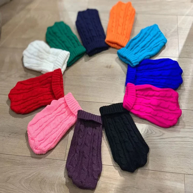 Hund Winter Kleidung Gestrickte Haustier Kleidung Für Kleine – Bild 5