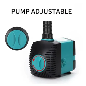 Aquarium Brunnen energiesparende Aquarium Pumpe Ultra-Leise Filter Fischteich EU Stecker 3/10/25/35/50/60 W