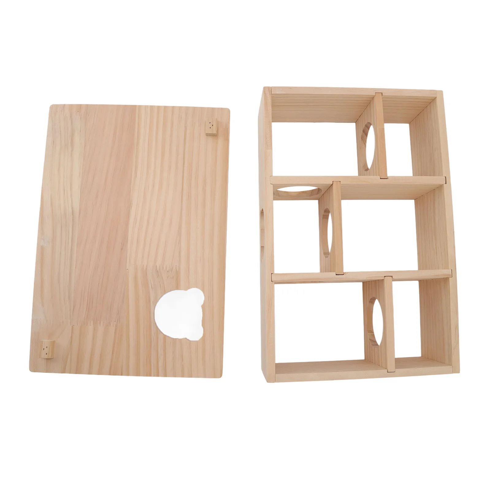 Hamsterhaus, bewegliches Dach, stabil, 6 Schlafzimmer, Haustierversteck, Haus für Hamster, Chinchillas
