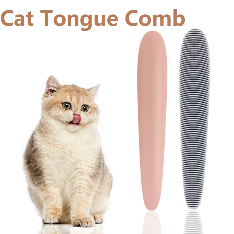 Katzen-Zungenbürste zur Fellpflege, Massagebürste, Katzenkamm, Haarentfernungsbürste, Werkzeug für loses Fell