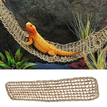 Reptilien-Hängematte, Terrarium-Dekoration für Eidechsenliege, kleine Einsiedlerkrebs, Geckos, Bettvögel